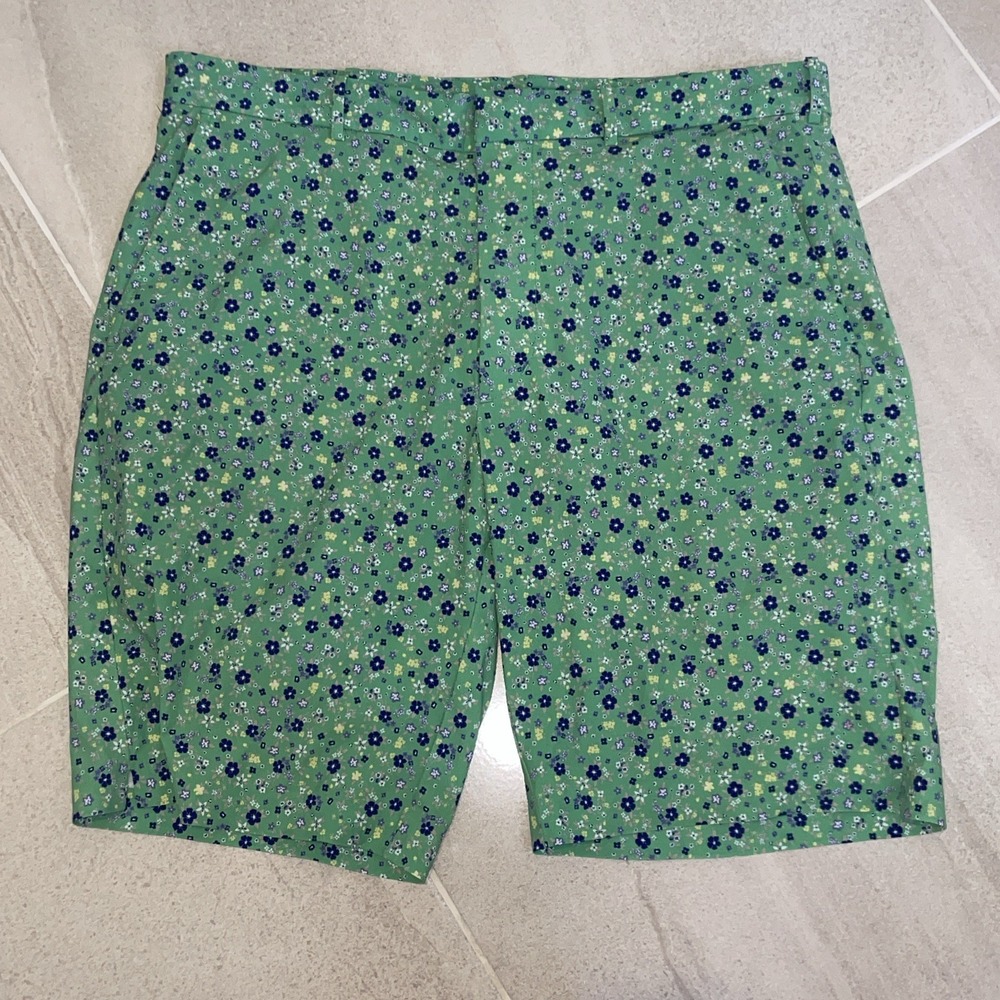 Polo Golf Ralph Lauren Shorts Men's 34 Green Performance‎ Floral Lined